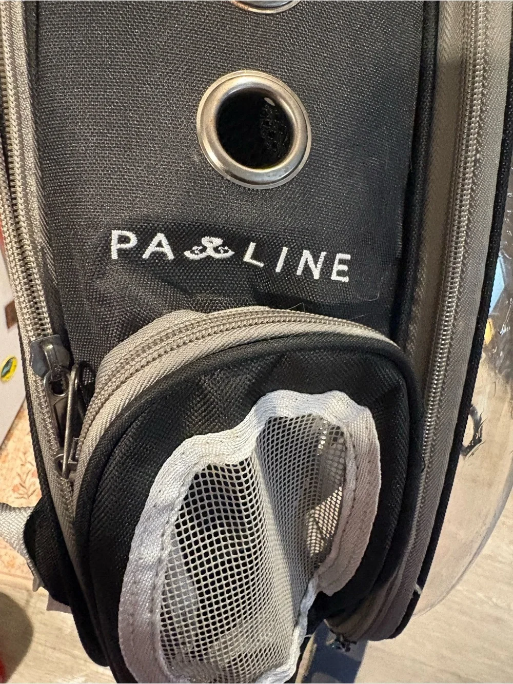 Clear back pack pet carrier